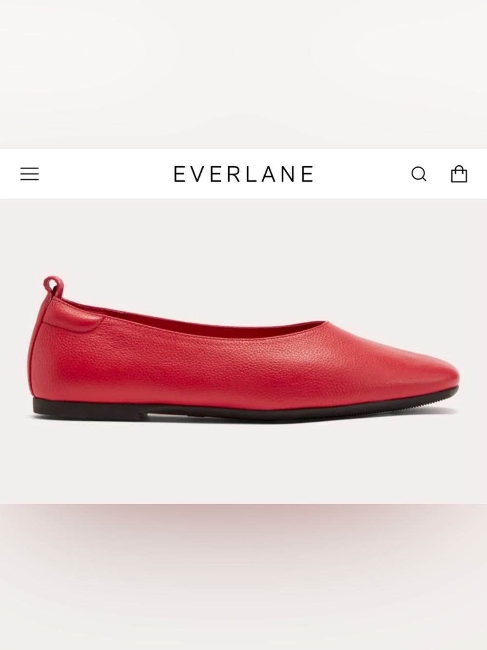 Everlane Day Glove Red Leather